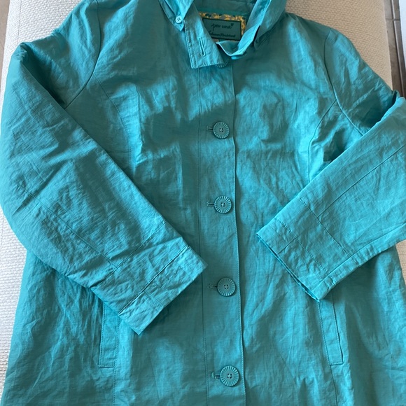 Per una gorgeous NWOT women’s XL spring rain coat - Picture 4 of 6